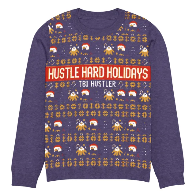 Hustle Hard Holidays Knit Sweater